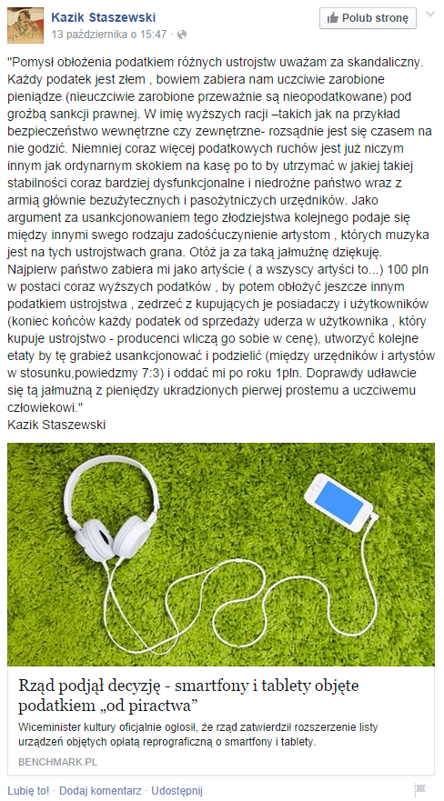 Kazik masakruje Ministerstwo Kultury