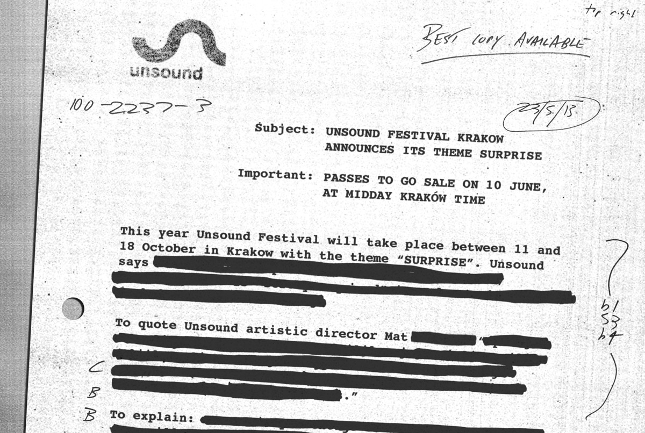 O co chodzi z niespodzianką na Unsoundzie?